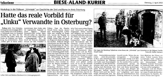 02.04.2002 vs unku verwandte in obg Die Schmiede e.V.