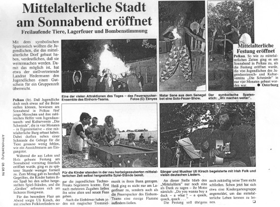 05.08.1996 amz Weiterbau der Palisadenburg Schmiede e.V.