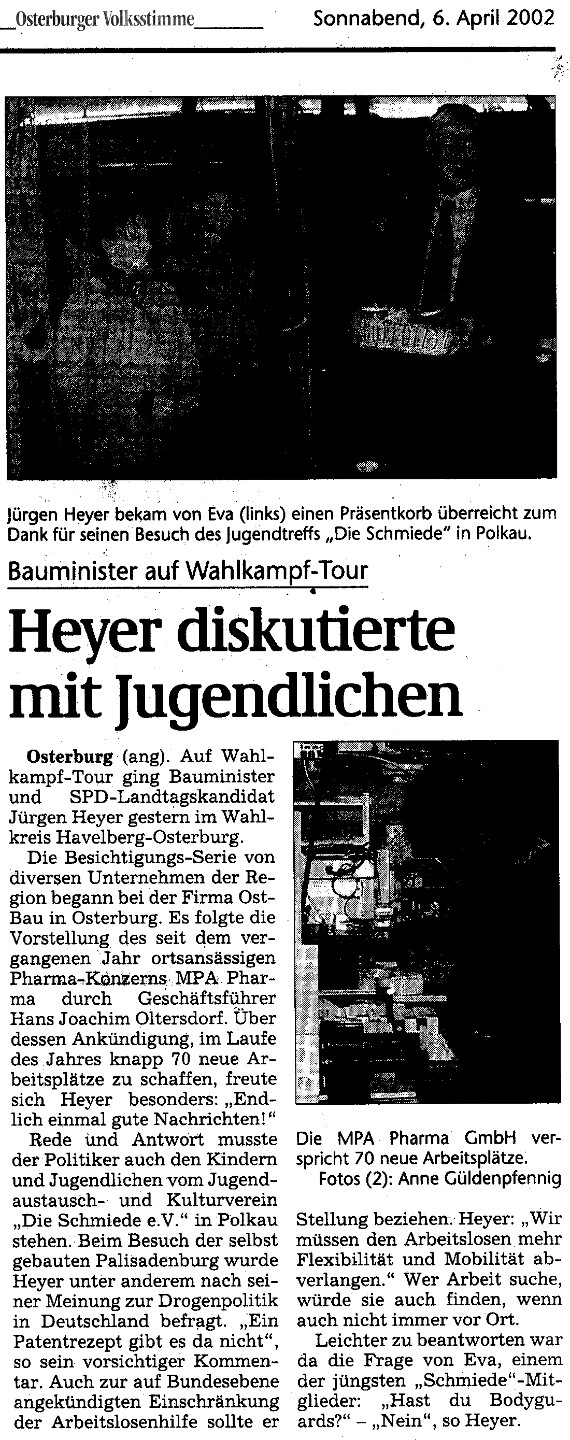 06.04.2002 vs juergen heyer bei Schmiede e.V.