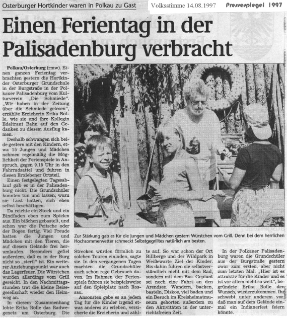 14.08.1997 vs Hortkinder verbringen Ferientag in Palisadenburg 2