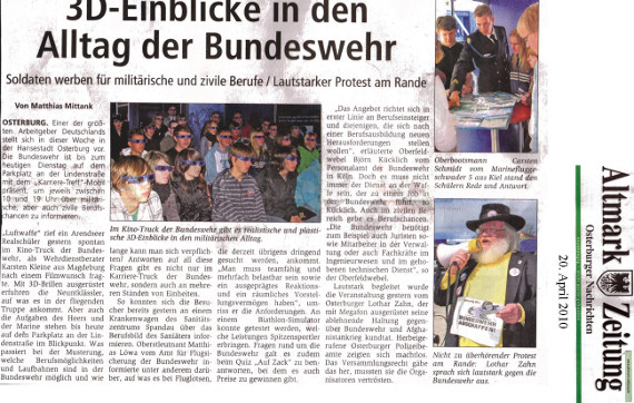 20.04.2010 az Schmiede e.V. Protest gegen Bundeswehr 1