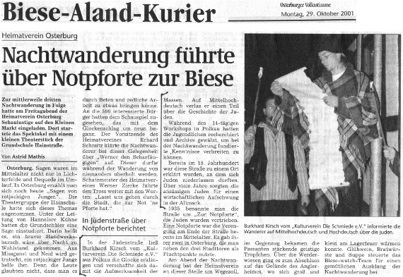 29.10.2001 vs Nachtwanderung Geschichte d Juden Osterburg Schmiede e.V.